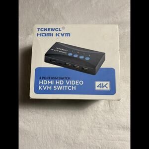 KVM Switch, USB & HDMI Switcher for 4 Computers Sharing One HD Monitor and 3 USB